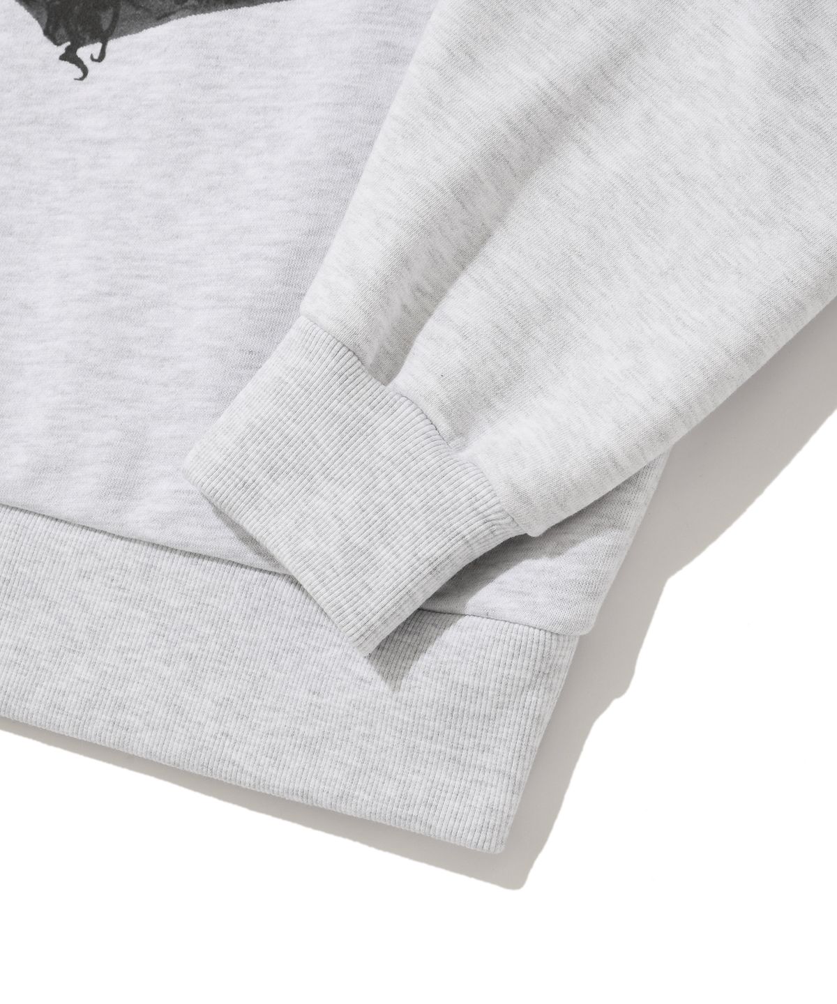 스웨이드(SUADE) DEVIL SKULL CREWNECK [MELANGE GRAY]
