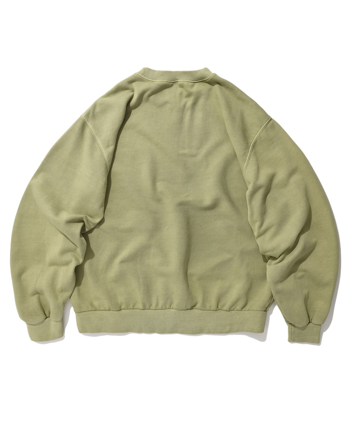 스웨이드(SUADE) WASHED LOGO CREWNECK [PIGMENT KHAKI]