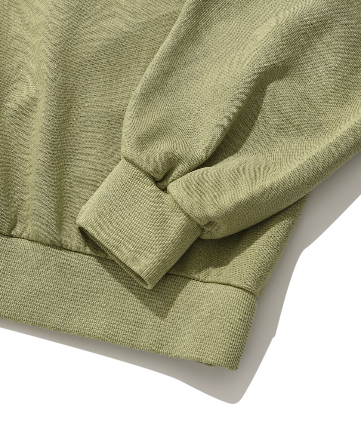스웨이드(SUADE) WASHED LOGO CREWNECK [PIGMENT KHAKI]