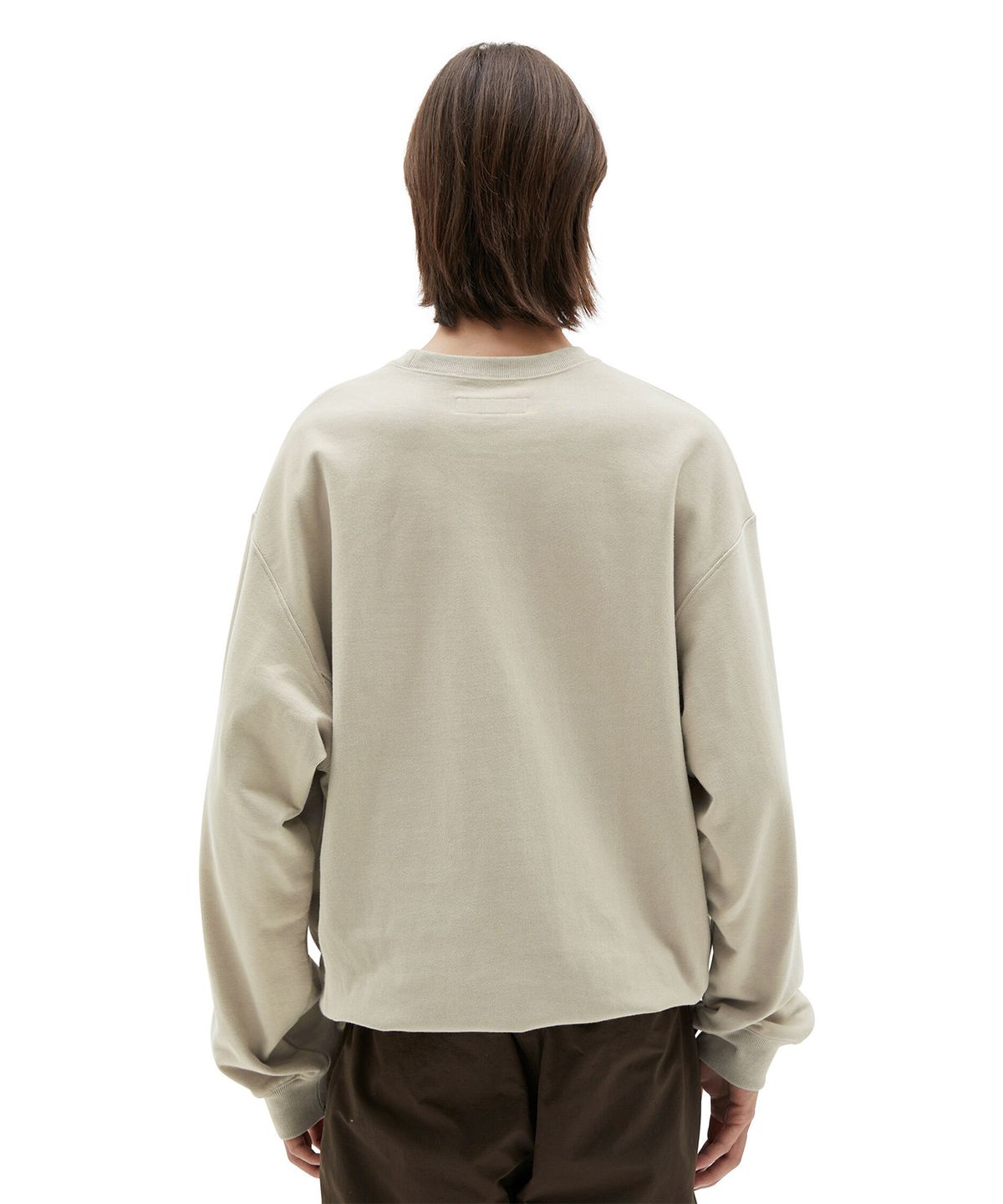브라운야드(BROWNYARD) 22fw 스웻 셔츠, 라이트 베이지