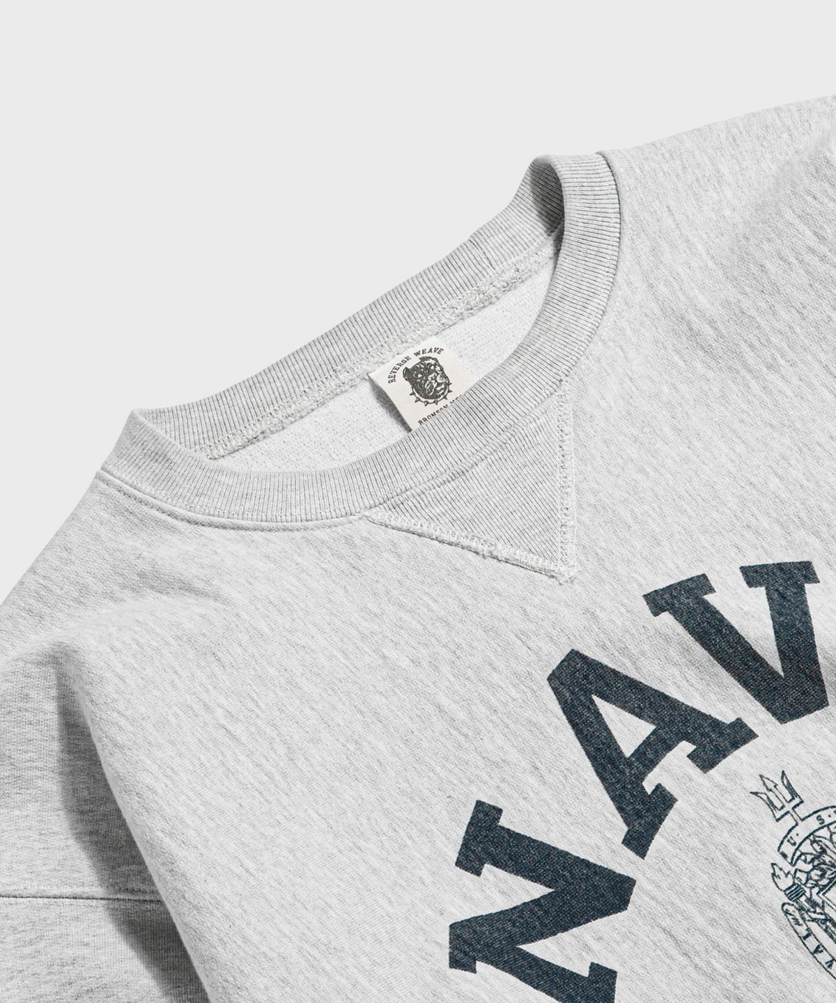 브론슨(BRONSON) US Naval Academy Reverse Weave Sweatshirt Grey