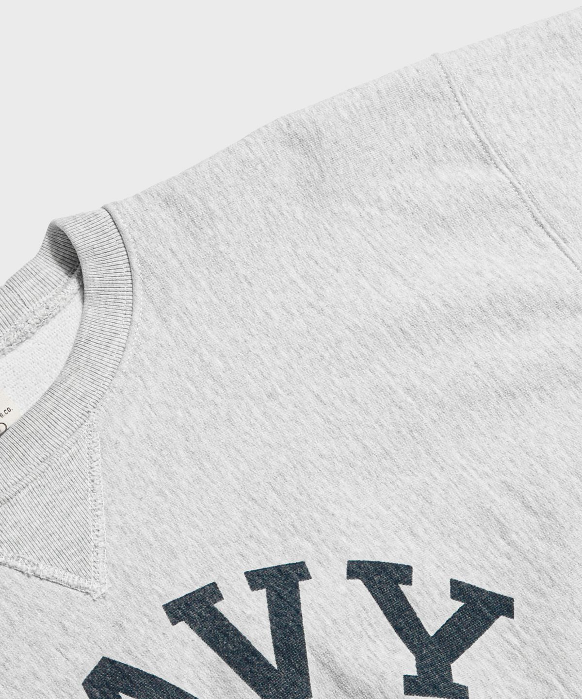 브론슨(BRONSON) US Naval Academy Reverse Weave Sweatshirt Grey