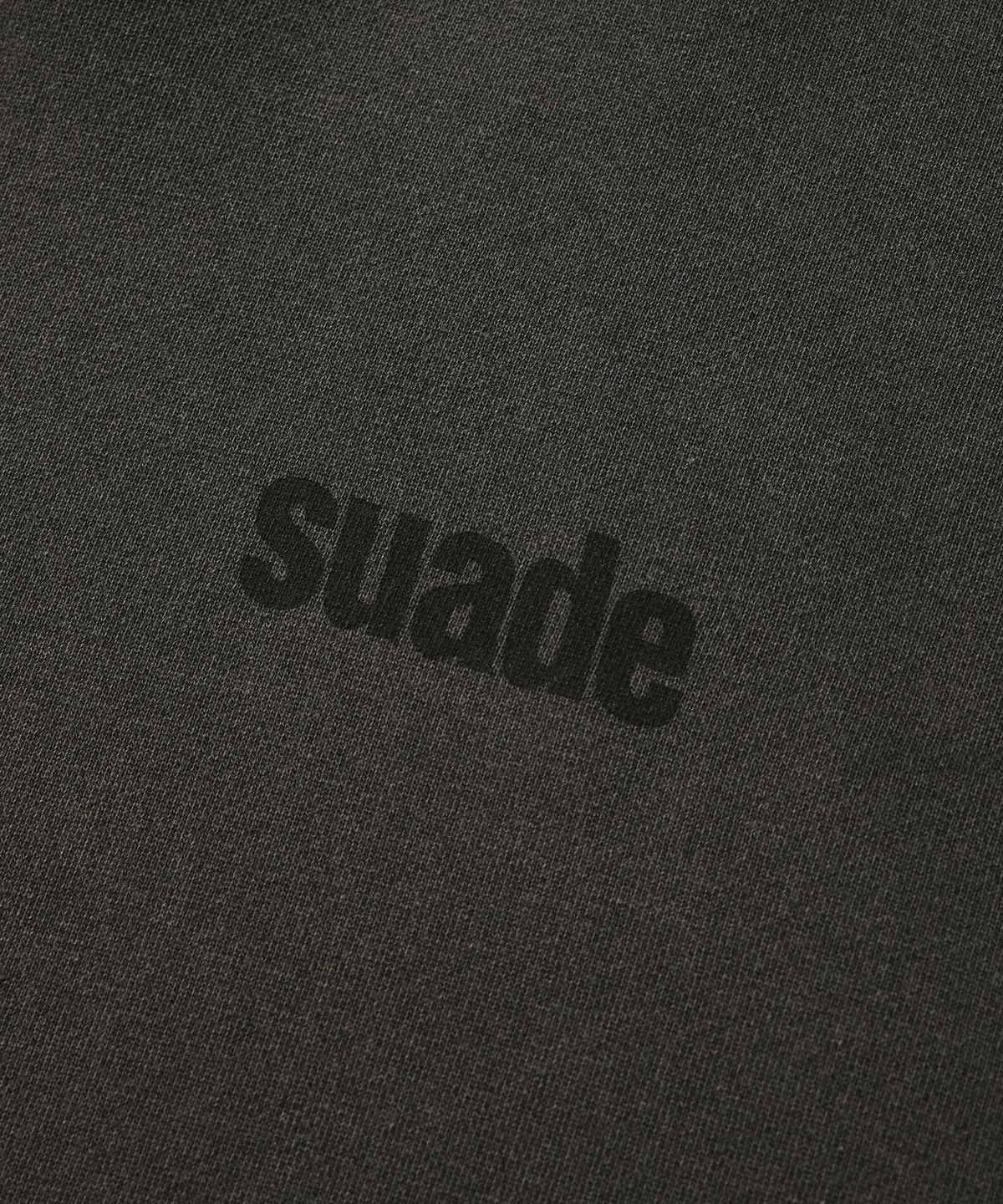 스웨이드(SUADE) WASHED LOGO HOODIE [PIGMENT BLACK]