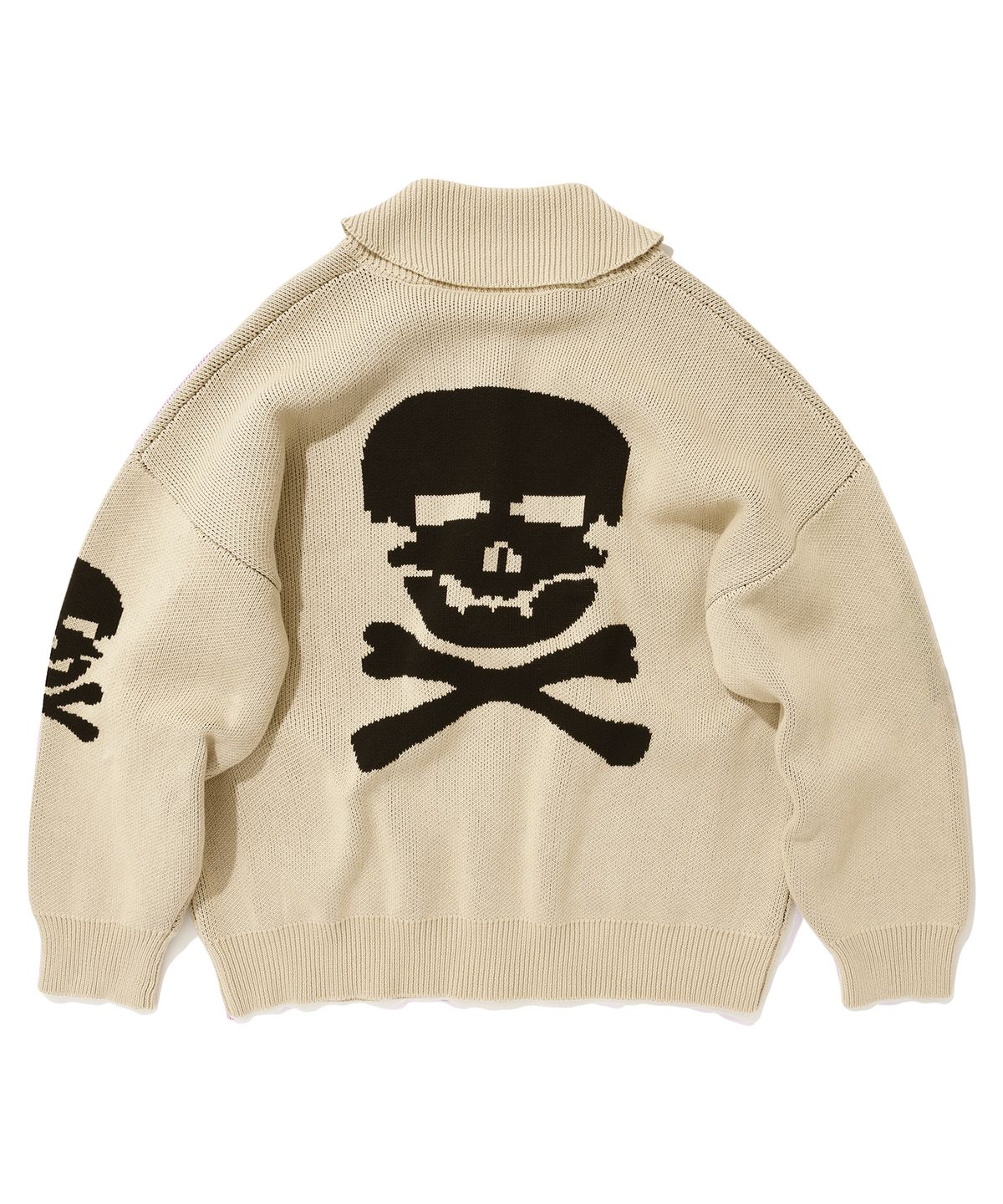 스웨이드(SUADE) SKULL COWICHAN SWEATER [BEIGE]