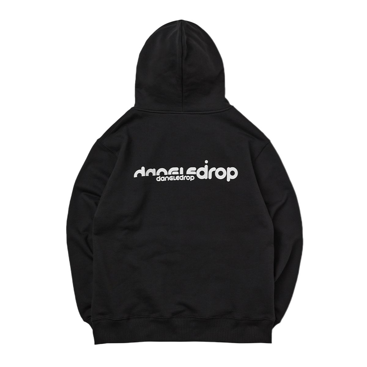 댕글드랍(DANGLEDROP) 어센틱로고 후드집업 블랙