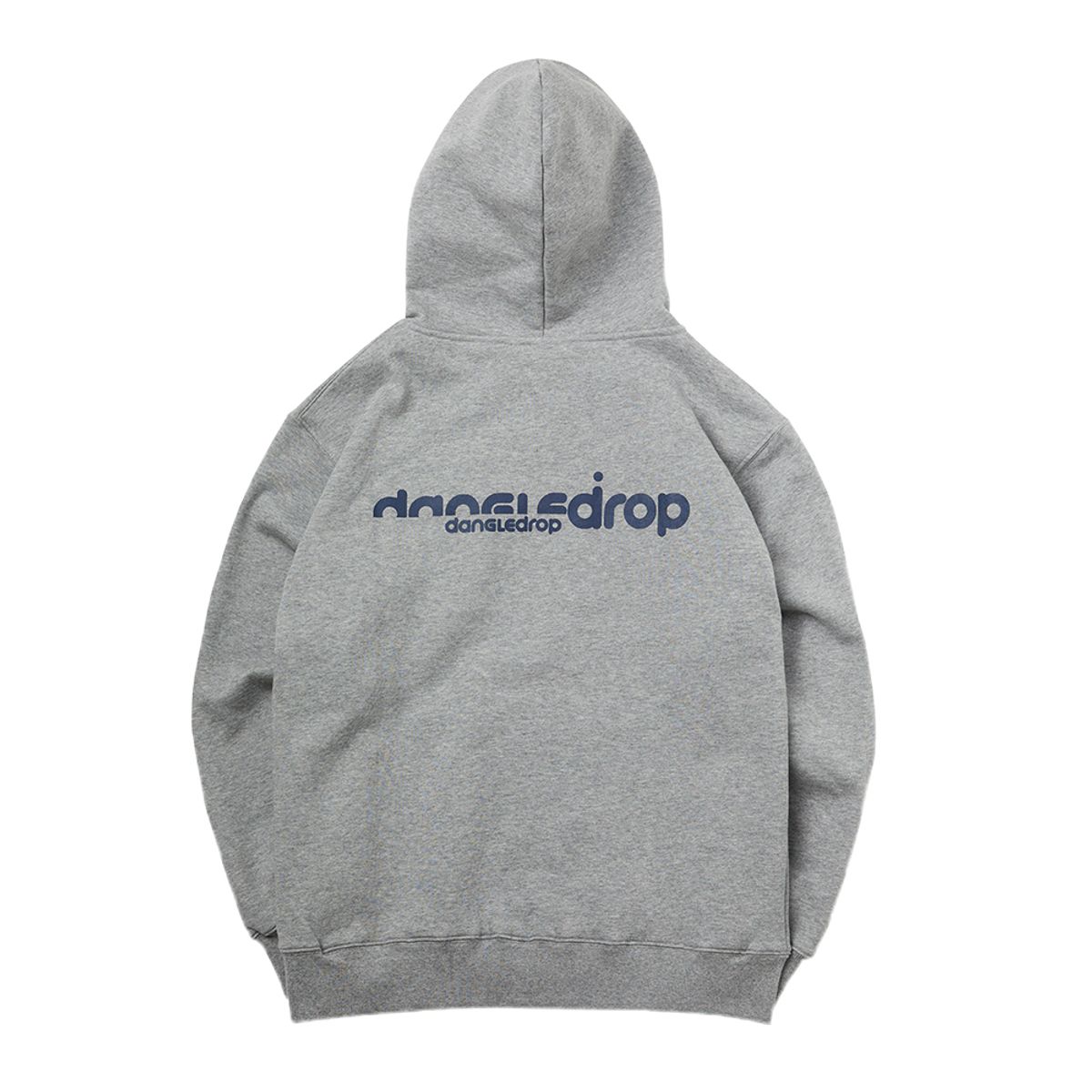 댕글드랍(DANGLEDROP) 어센틱로고 후드집업 멜란그레이
