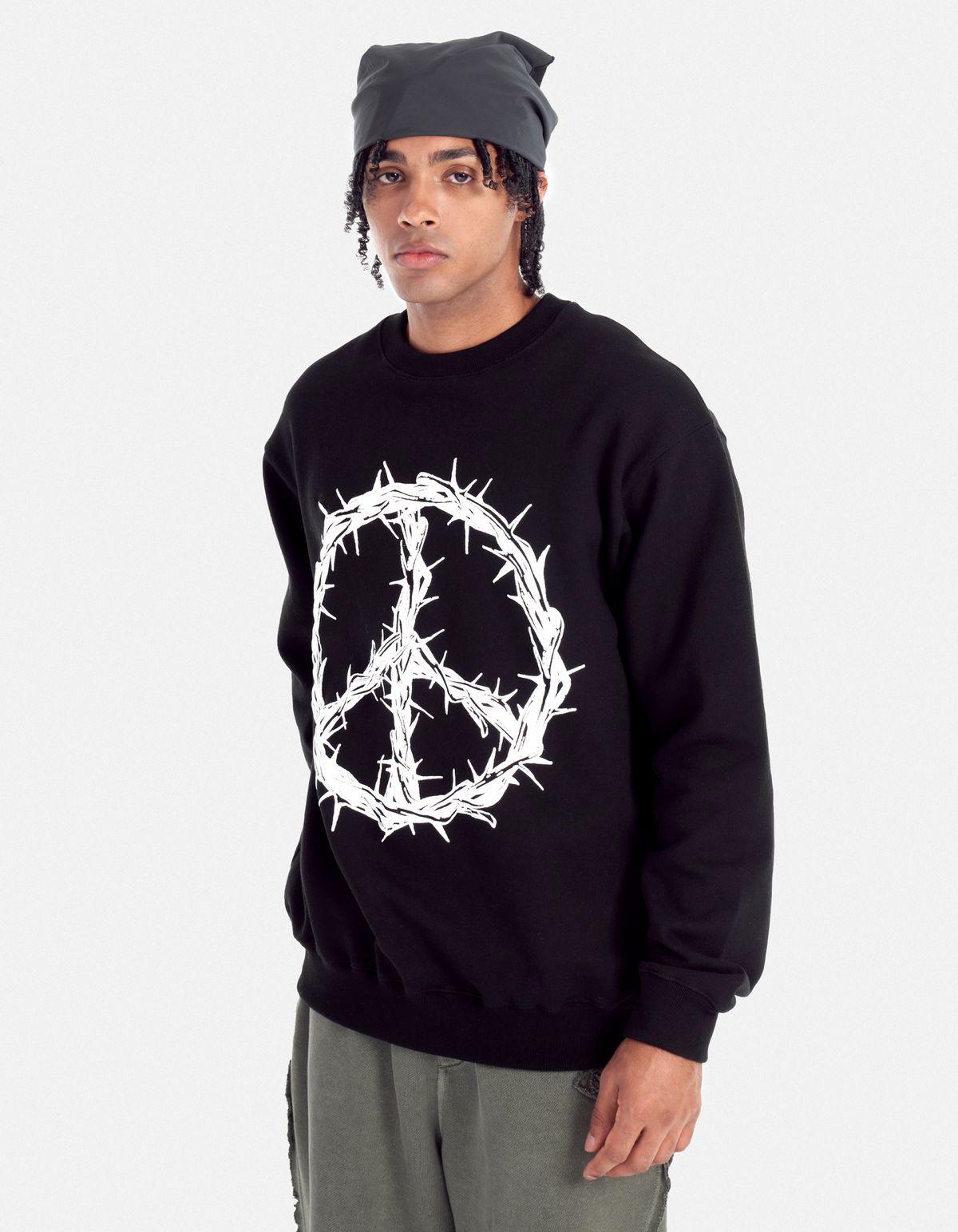 로어즈(LORES) Peace Crewneck - Black