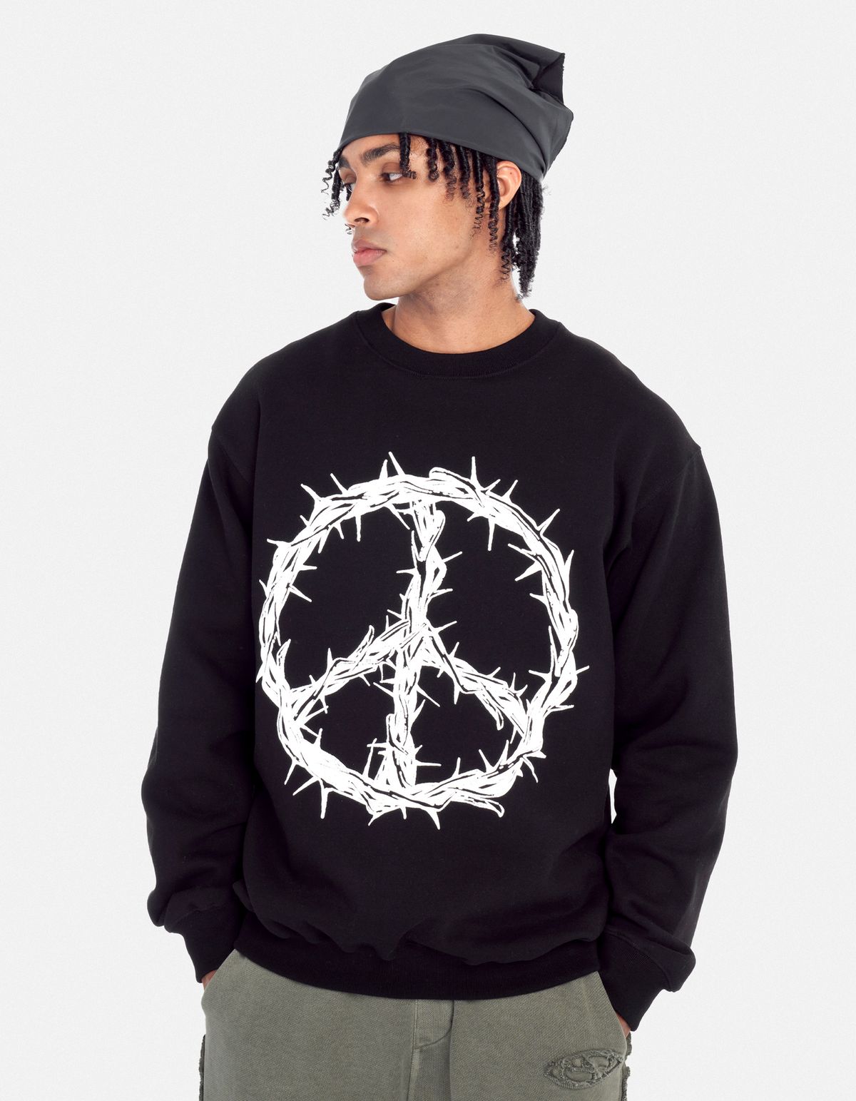 로어즈(LORES) Peace Crewneck - Black