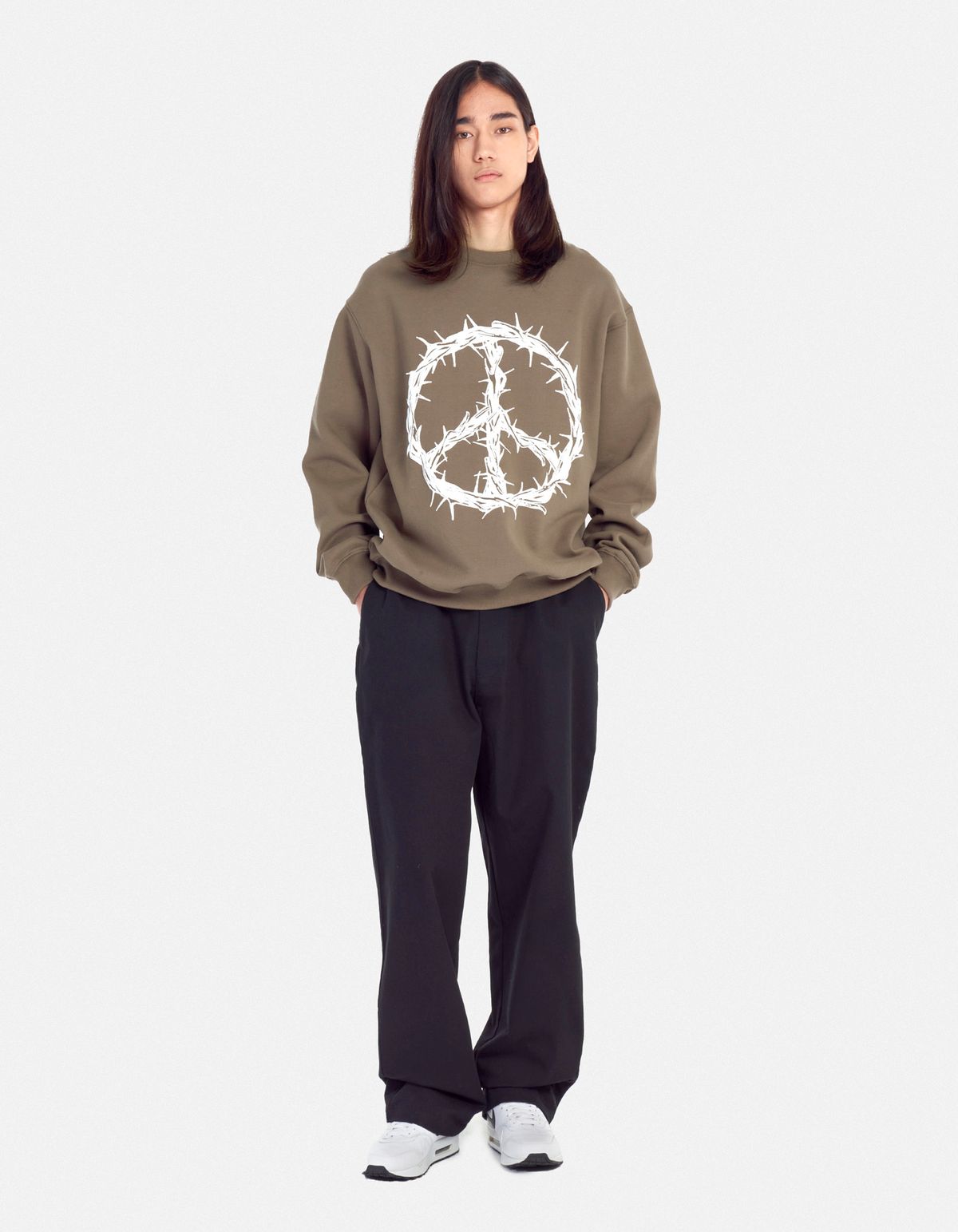 로어즈(LORES) Peace Crewneck - Taupe