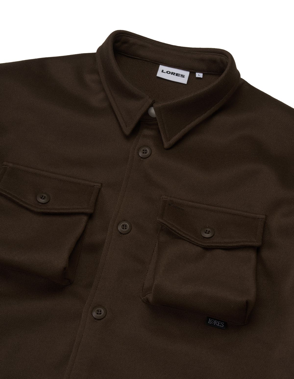 로어즈(LORES) Oversized Shirt - Brown