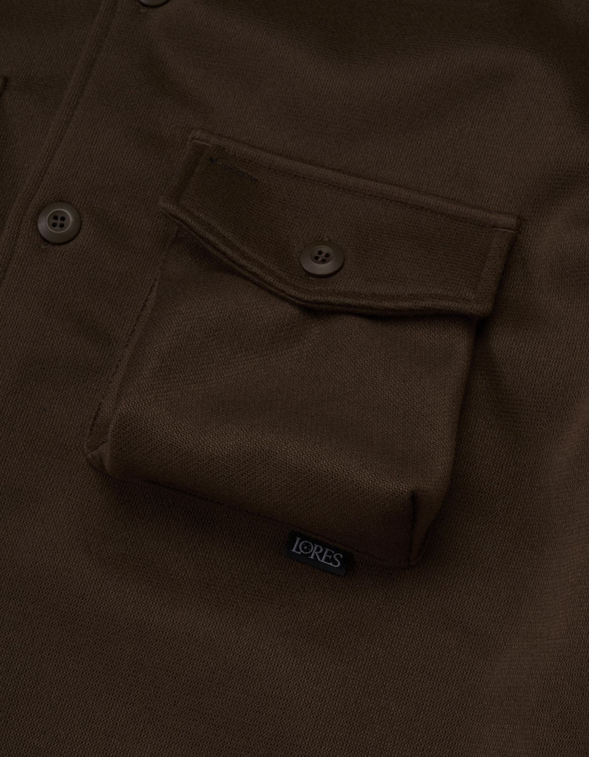 로어즈(LORES) Oversized Shirt - Brown