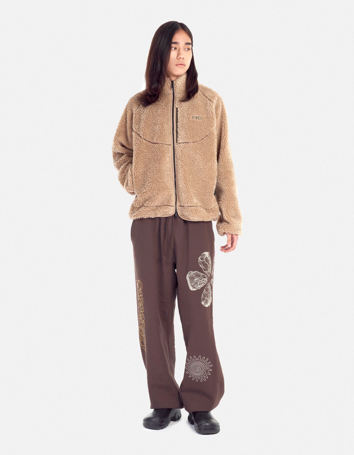 로어즈(LORES) Sherpa Fleece Jacket - Beige