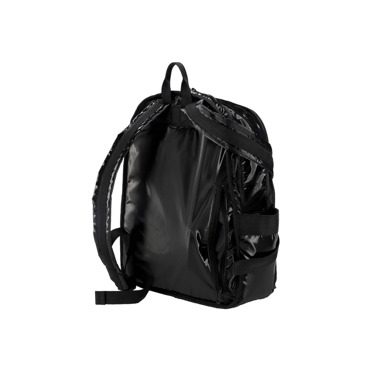 레스포색(LESPORTSAC) 블랙 샤인 루트 백팩 [3747.M135]
