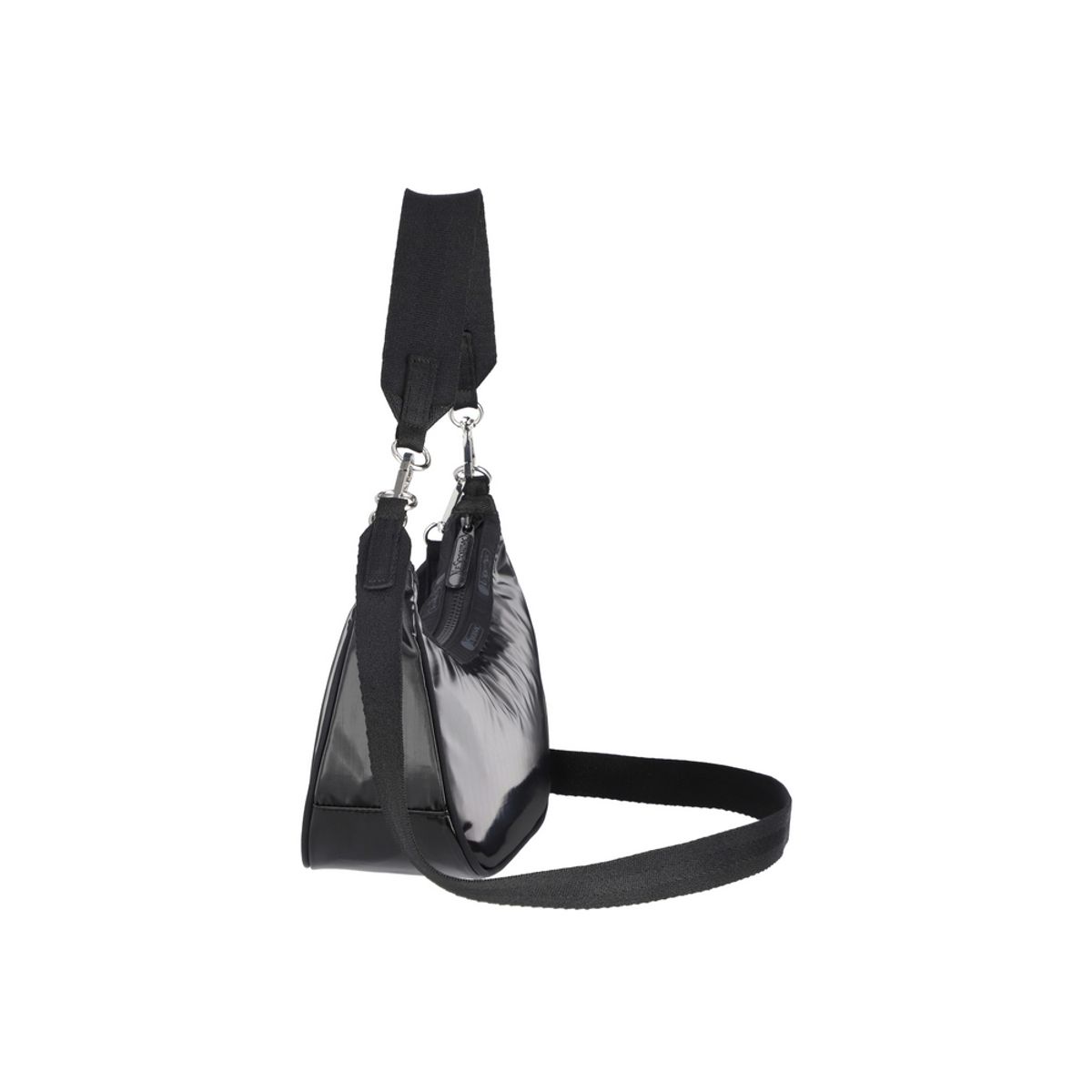 레스포색(LESPORTSAC) 블랙 샤인 스몰 컨버터블 호보백 [3752.M135]