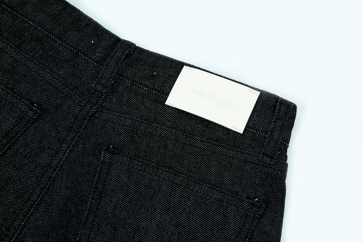 샐러드바구니(SALAD BAGUNI) All Black Bootcut Denim Jeans_black