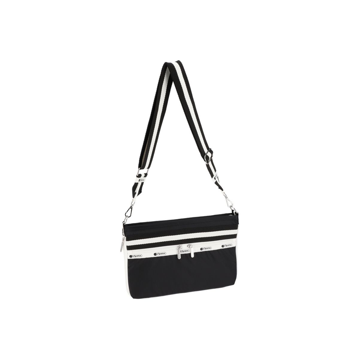 레스포색(LESPORTSAC) 스펙테이터 블랙 E/W 지퍼 크로스백 [1210.E849]
