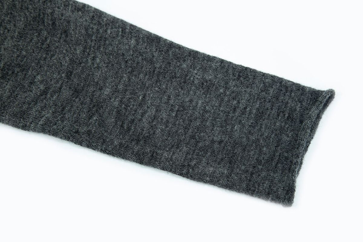 샐러드바구니(SALAD BAGUNI) Kidmohair Round Neck Pullover_charcoal