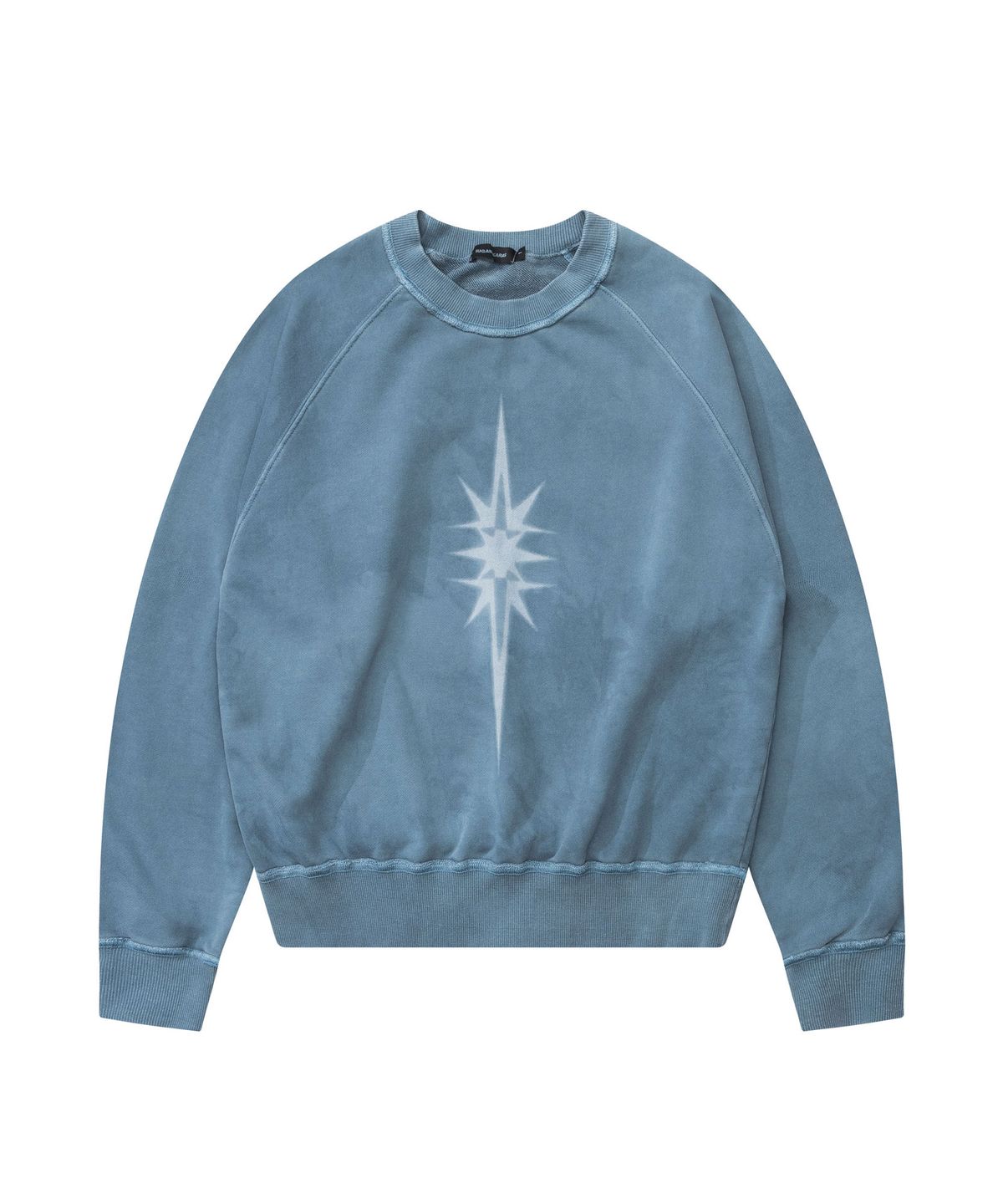 이우가마카라스(IUGAMAKARAS) Pigment Dyed Sweatshirt (Turkish Blue)