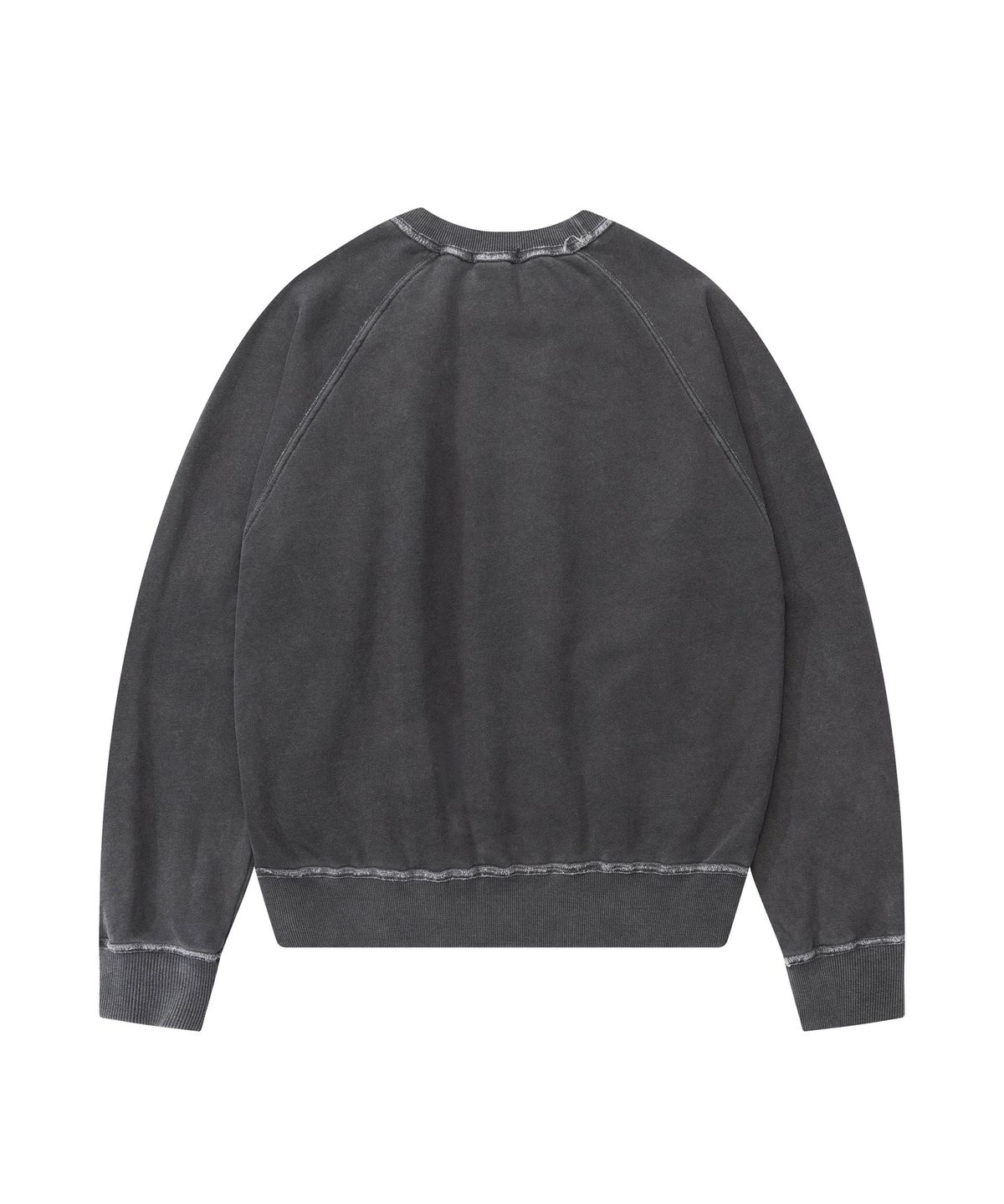 이우가마카라스(IUGAMAKARAS) Pigment Dyed Sweatshirt (Charcoal)