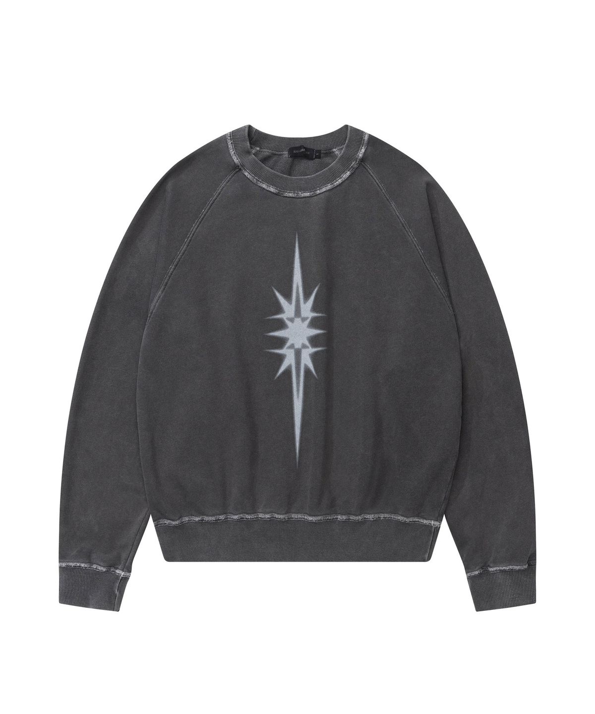 이우가마카라스(IUGAMAKARAS) Pigment Dyed Sweatshirt (Charcoal)