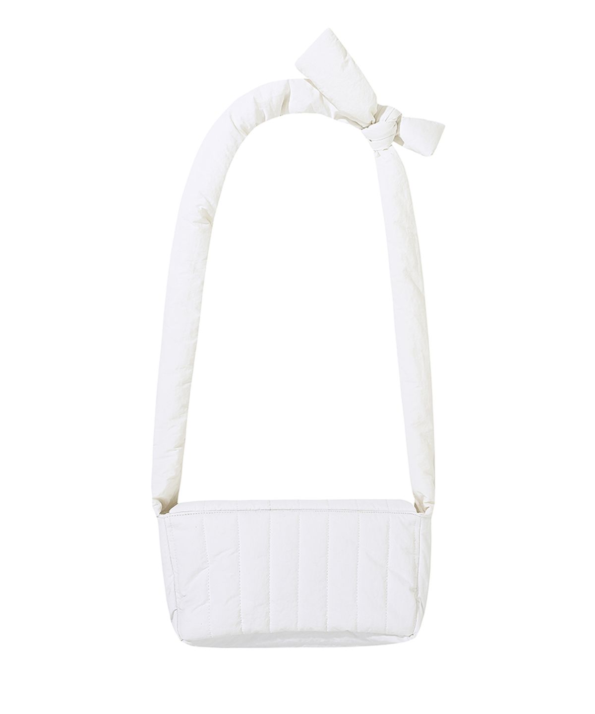 오픈야드(오와이)(OPENYARD(OY)) PADDING TIE CROSS BAG-WHITE