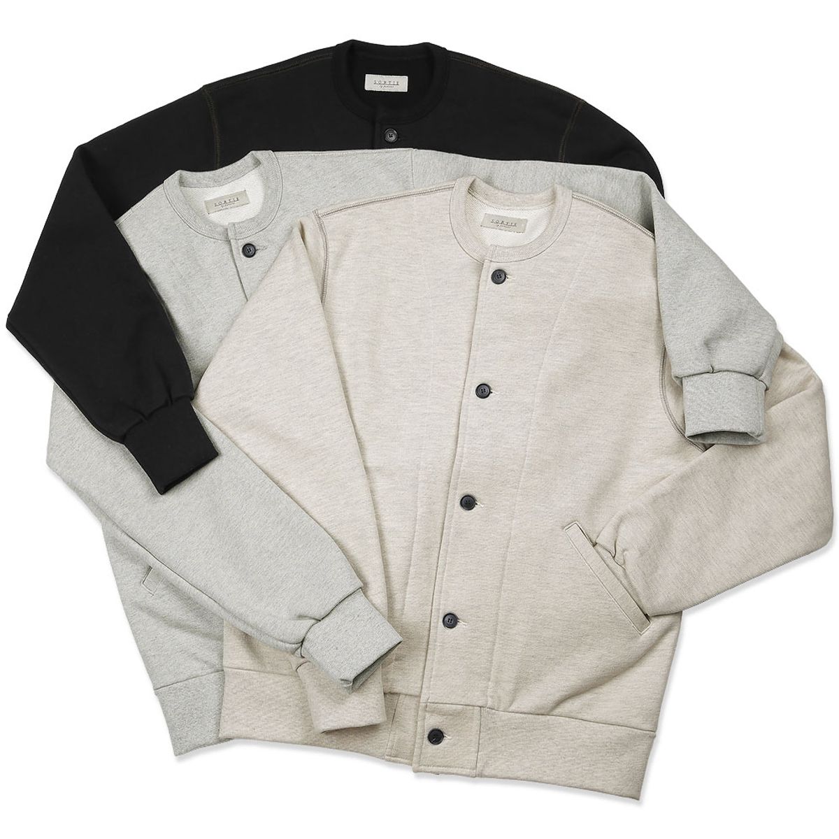 솔티(SORTIE) 3N605 Sweat Jacket (Black)
