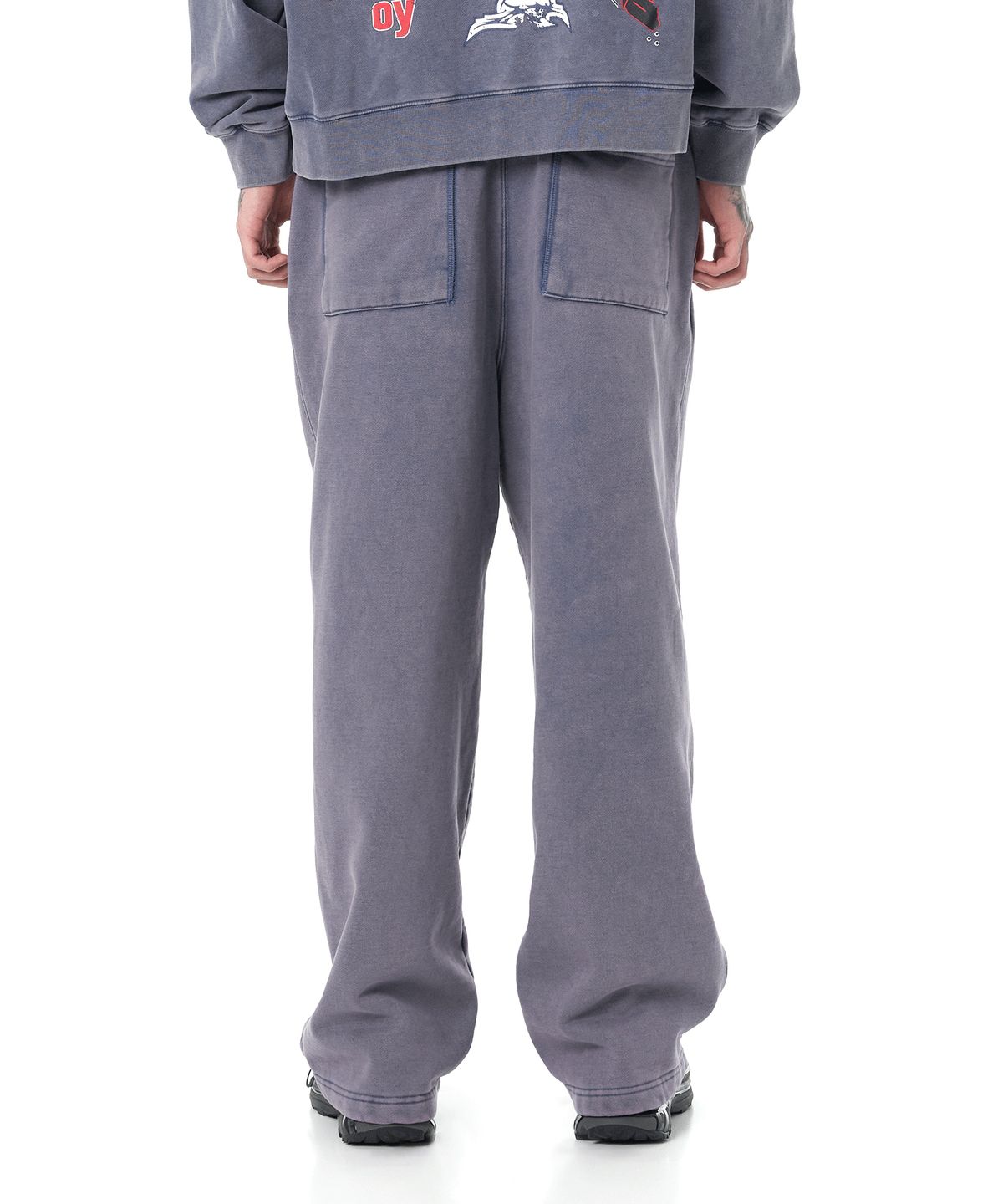 오픈야드(오와이)(OPENYARD(OY)) VINTAGE WASHED SWEAT PANTS-MIDNIGHT BLUE
