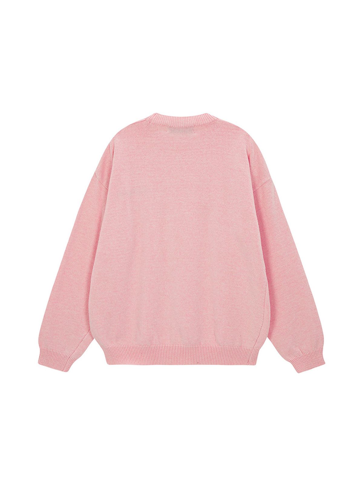 샐러드바구니(SALAD BAGUNI) Lettering Semi-Over Pullover_pale pink