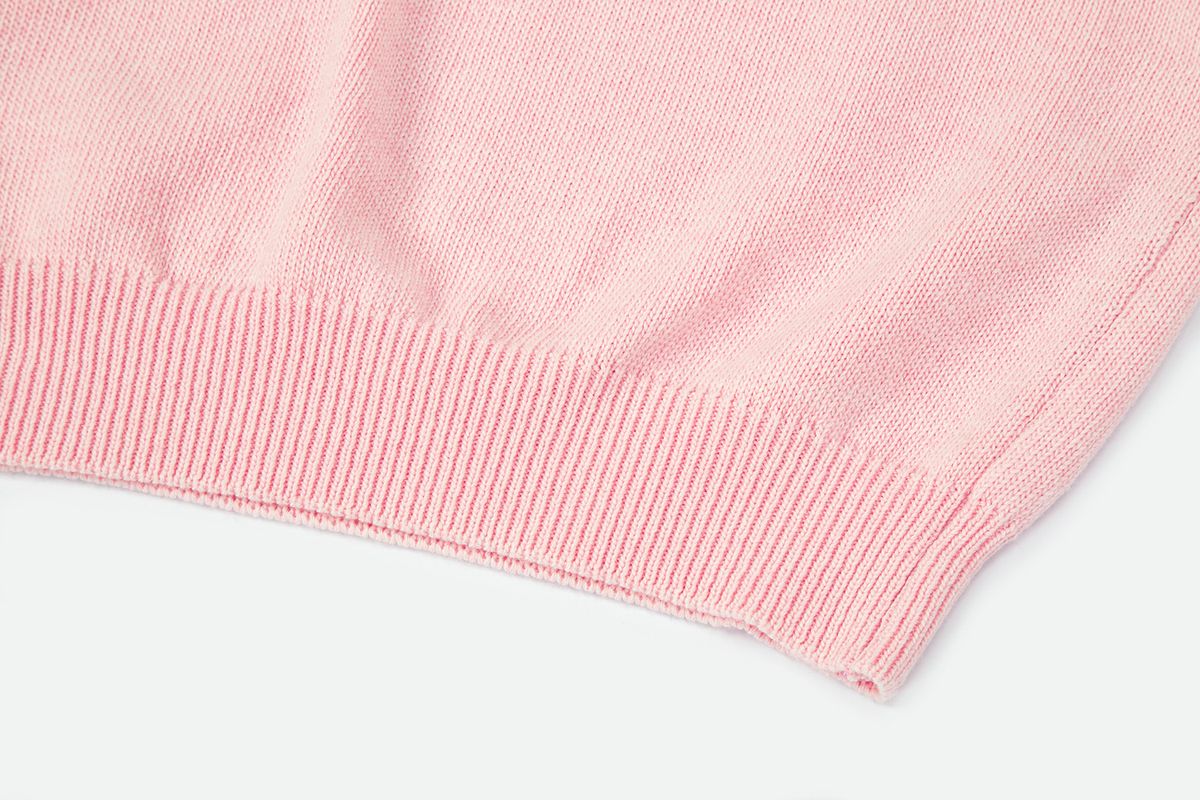 샐러드바구니(SALAD BAGUNI) Lettering Semi-Over Pullover_pale pink