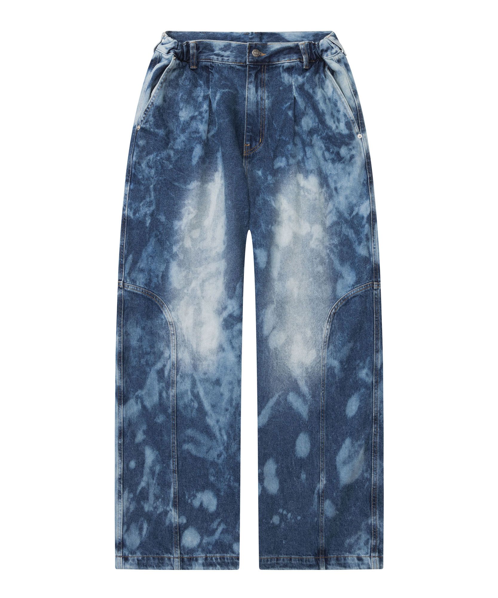IUGAMAKARAS★韓国★人気★男女兼用★Stone Washed Denim Pants MUSINSA | IUGAMAKARAS Stone Washed Denim Pants (Blue)