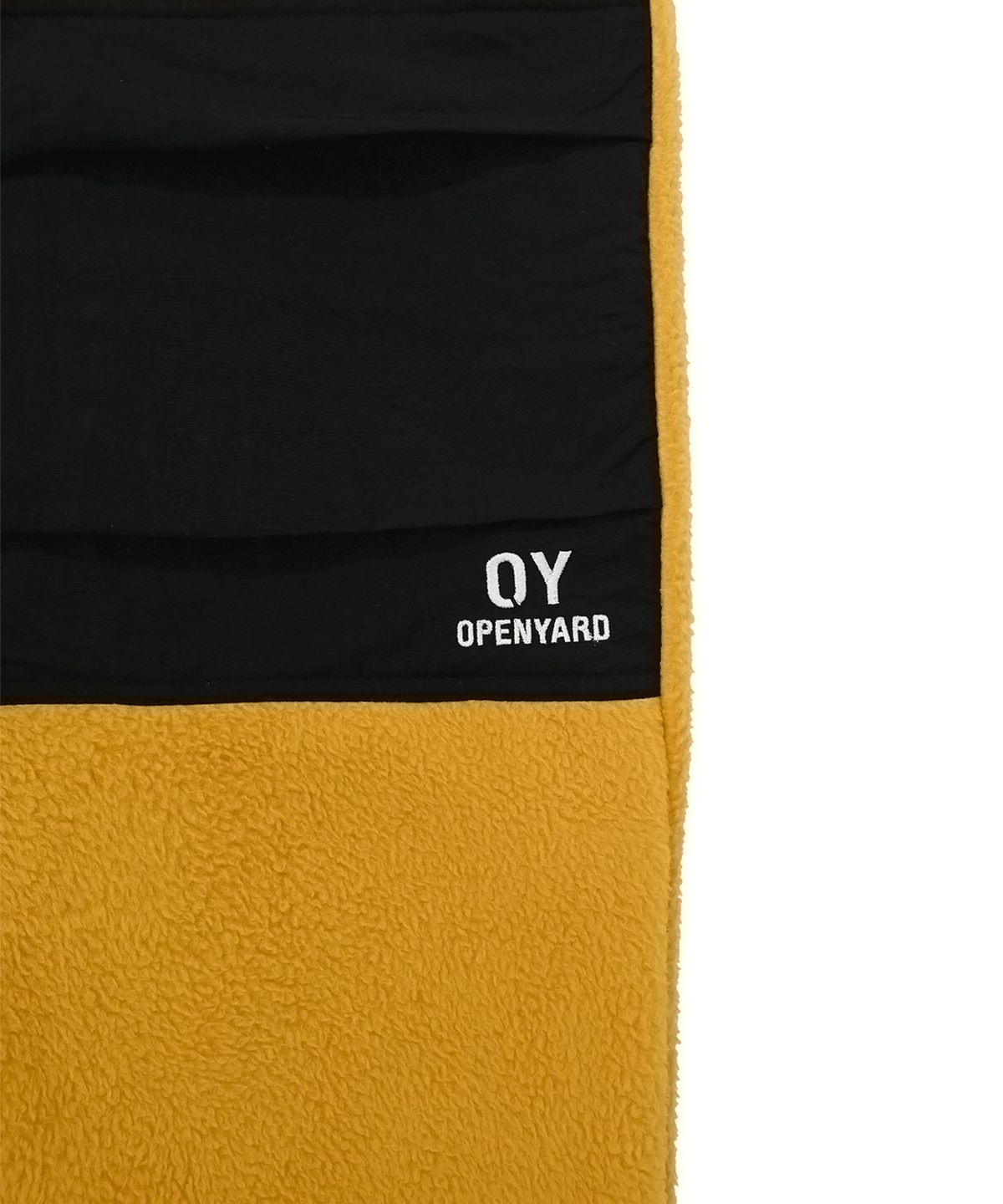 오픈야드(오와이)(OPENYARD(OY)) B.S FLEECE PANTS-BLACK/YELLOW