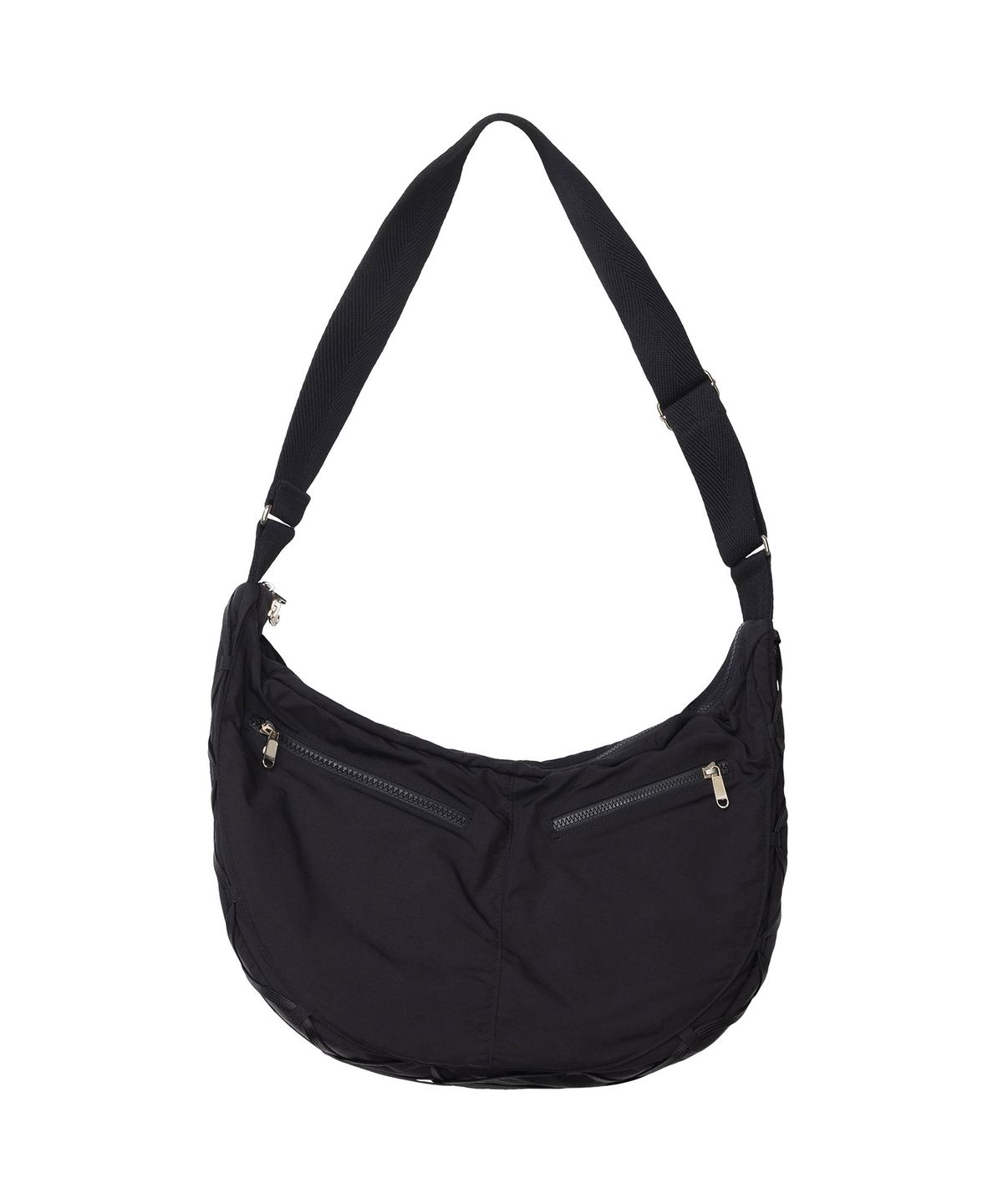 이우가마카라스(IUGAMAKARAS) Taped Shoulder Bag (Black)