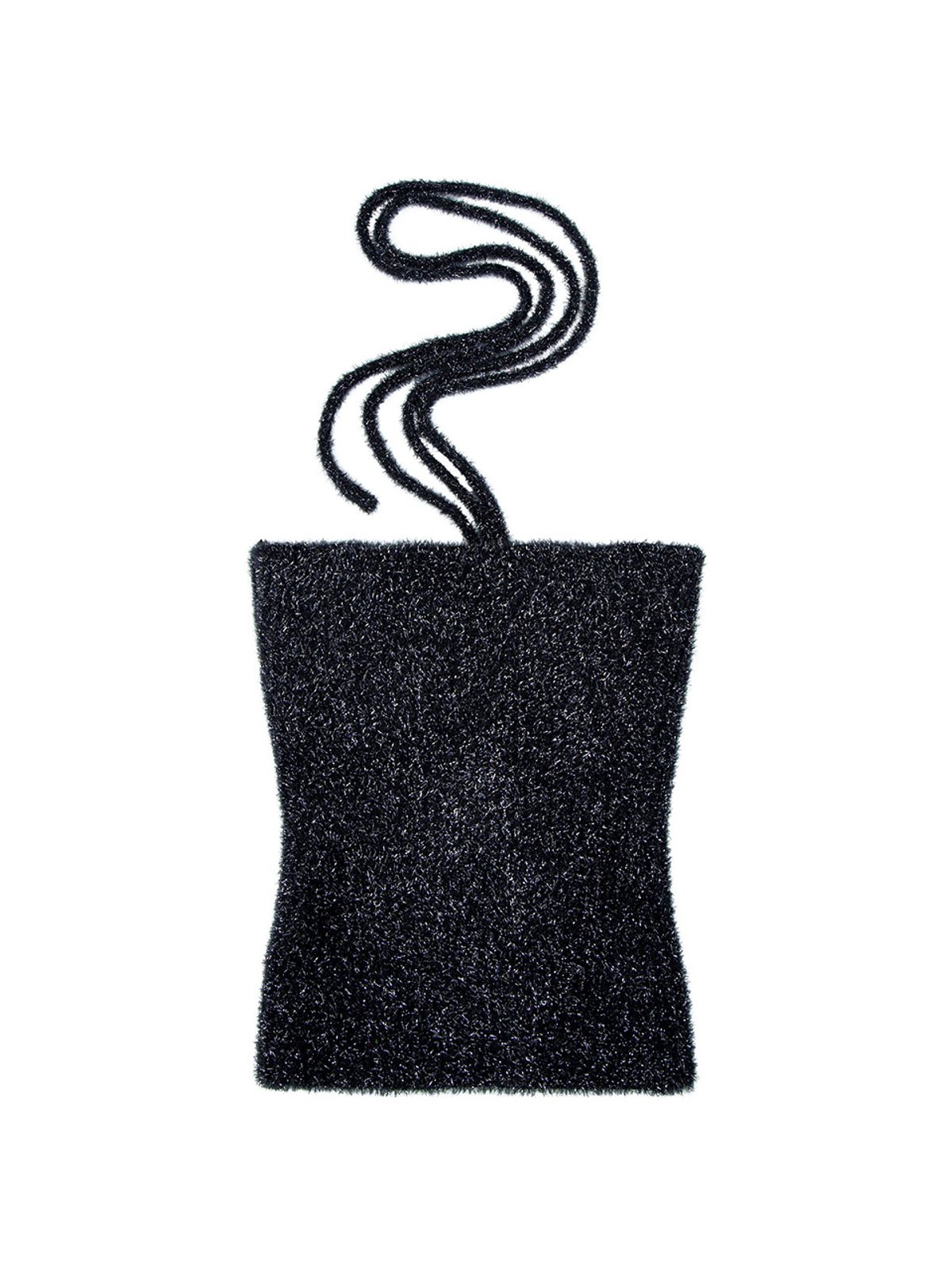 샐러드바구니(SALAD BAGUNI) Metalic Halter Neck String Top_navy