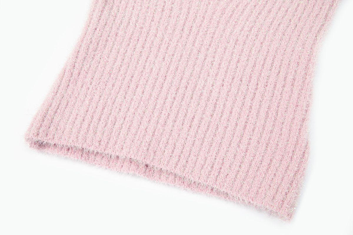 샐러드바구니(SALAD BAGUNI) Metalic Halter Neck String Top_pink