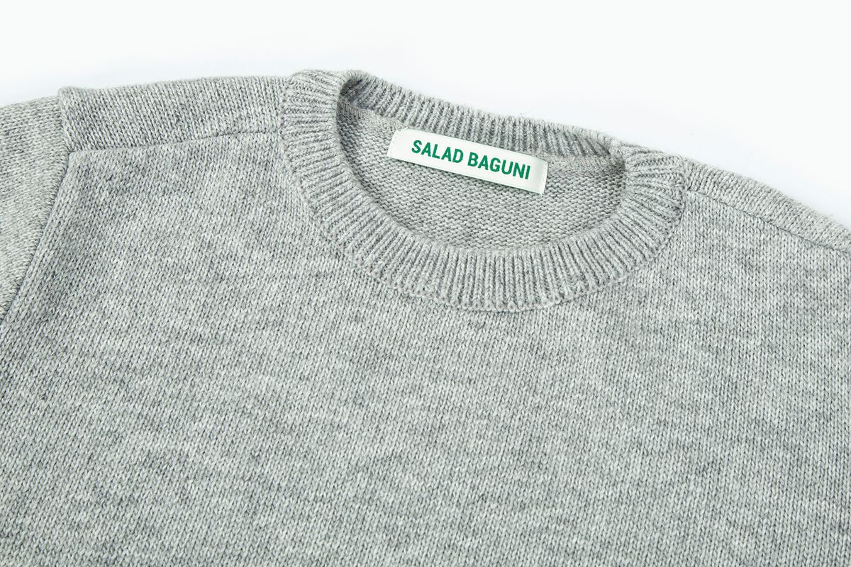 샐러드바구니(SALAD BAGUNI) Half Sleeve Pullover With Warmer_gray