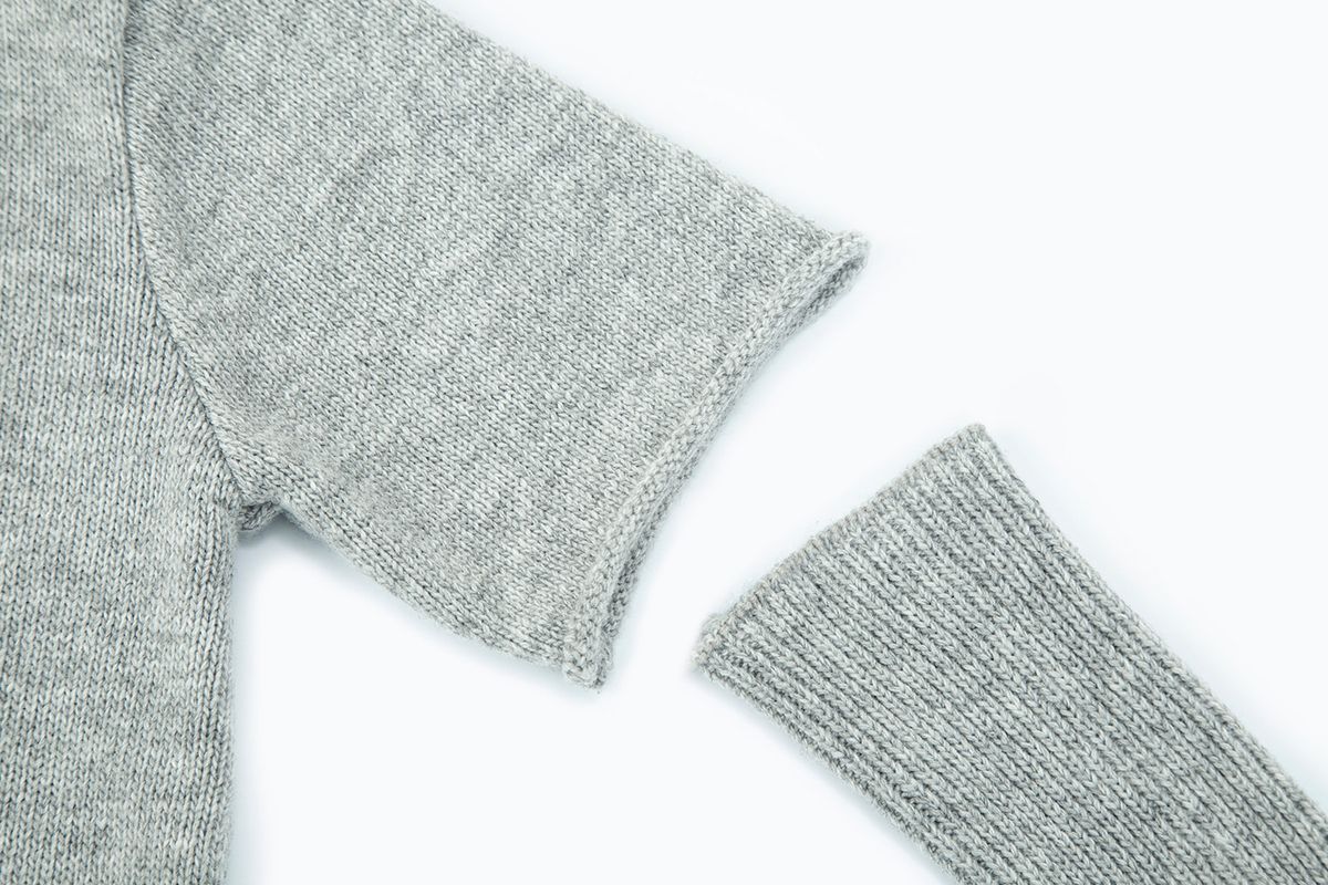 샐러드바구니(SALAD BAGUNI) Half Sleeve Pullover With Warmer_gray