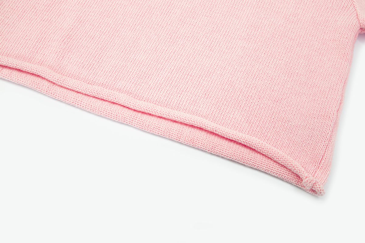 샐러드바구니(SALAD BAGUNI) Half Sleeve Pullover With Warmer_pale pink