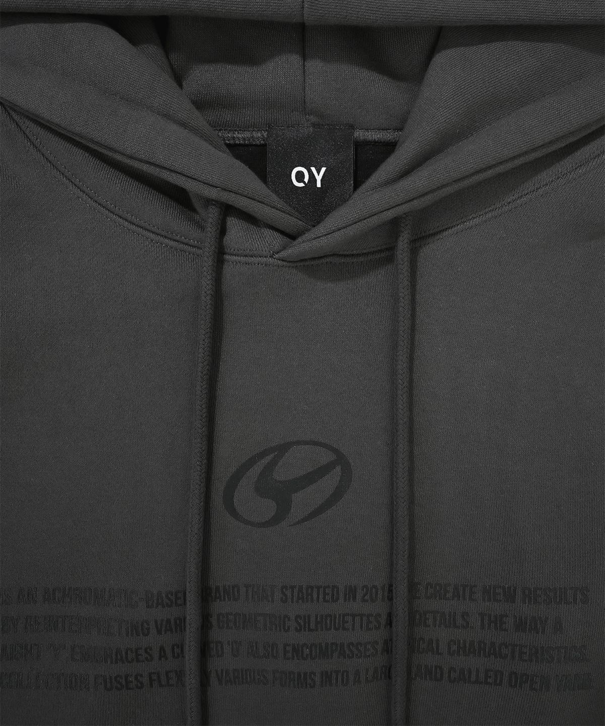 오픈야드(오와이)(OPENYARD(OY)) L.S HOODIE-DUST GREY/BLACK