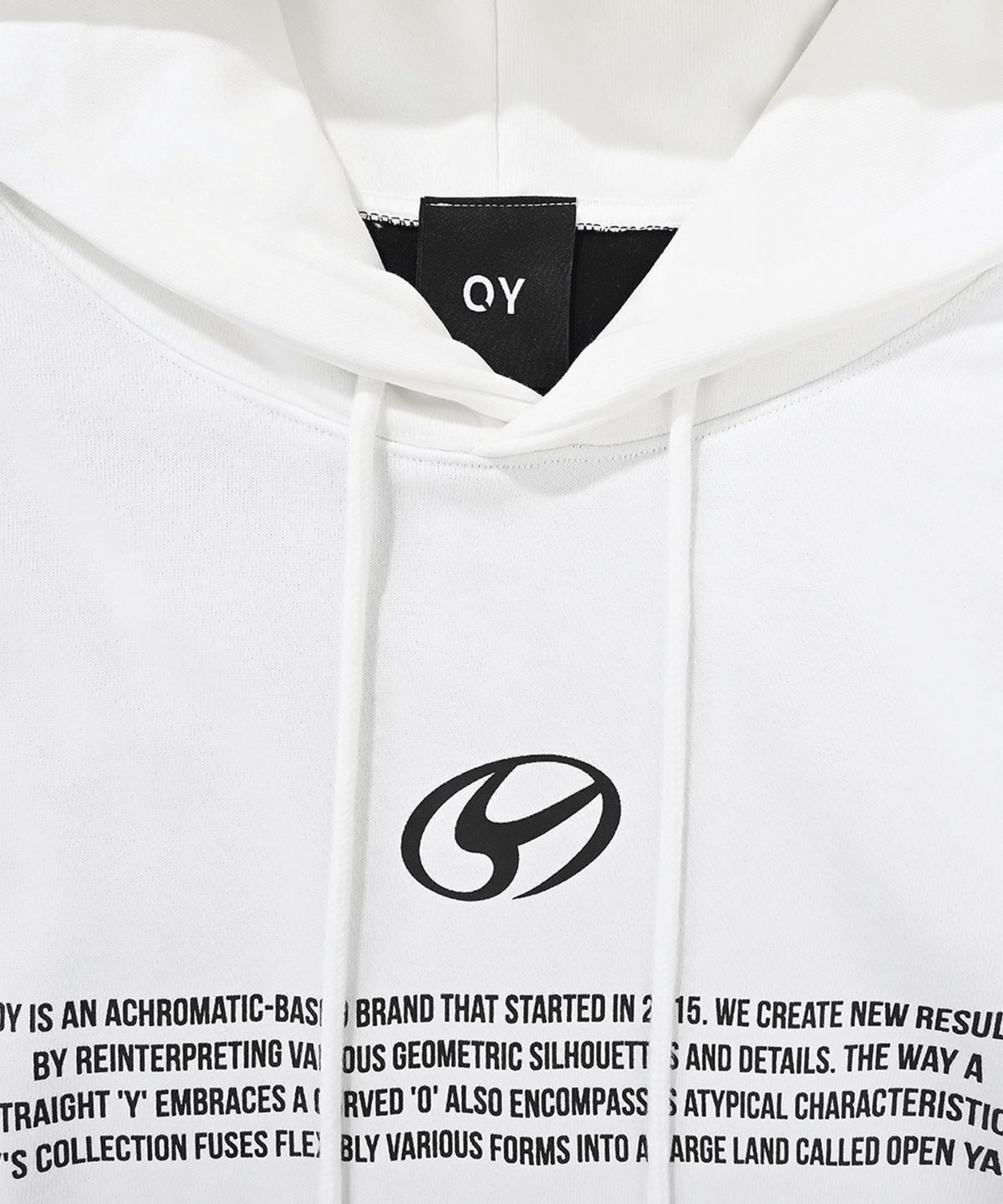 오픈야드(오와이)(OPENYARD(OY)) L.S HOODIE-WHITE/BLACK