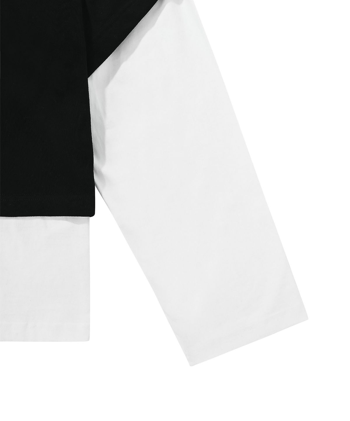 오픈야드(오와이)(OPENYARD(OY)) L.S HOODIE-BLACK/WHITE