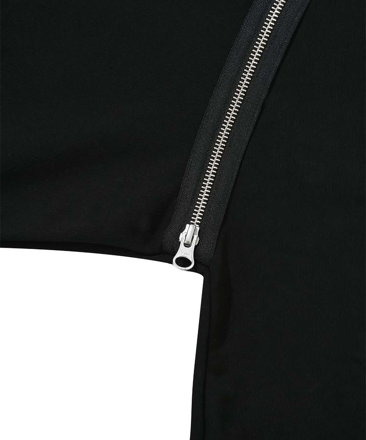 오픈야드(오와이)(OPENYARD(OY)) W.L BACK ZIPPER RAGLAN HOODIE-BLACK