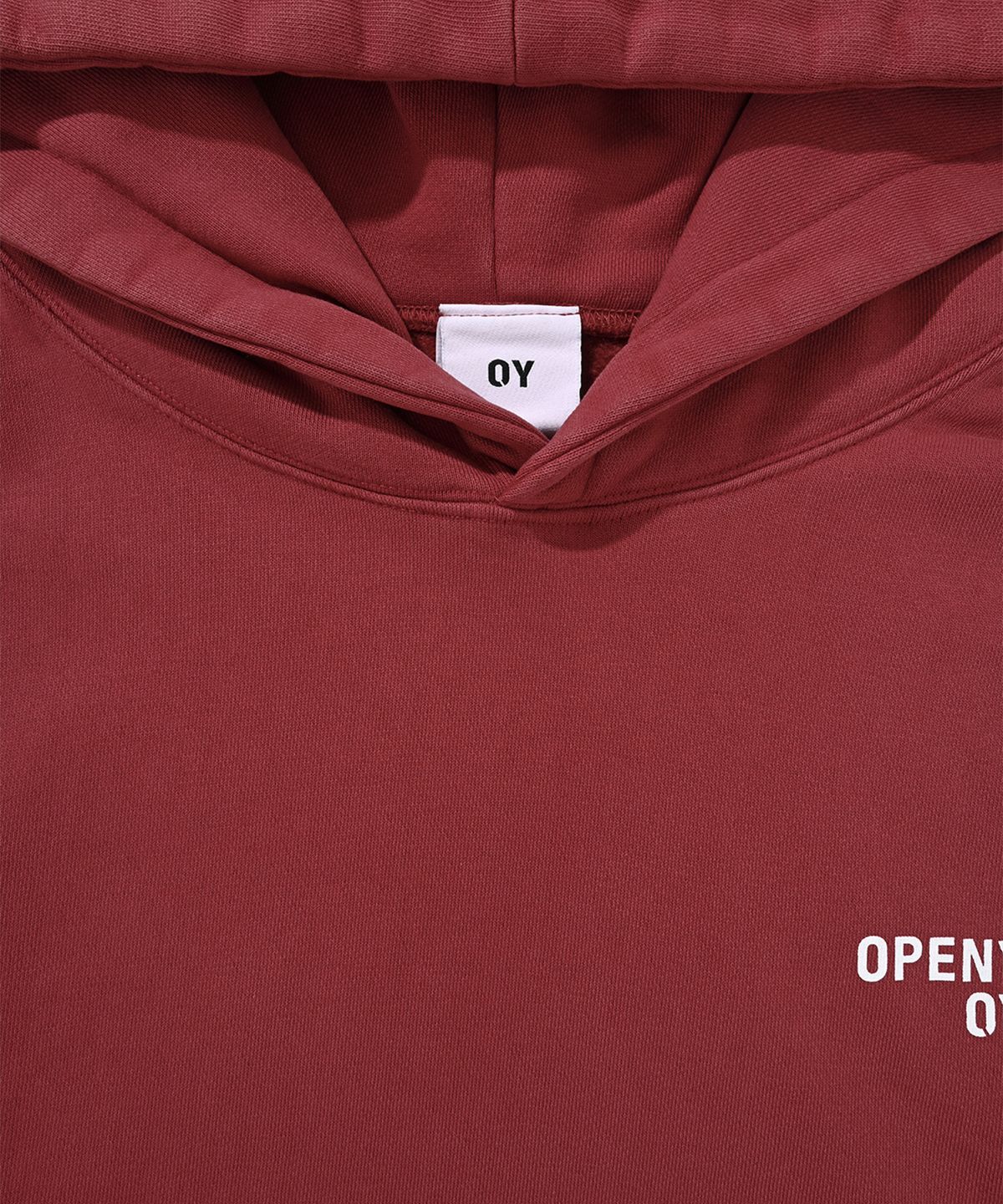 오픈야드(오와이)(OPENYARD(OY)) VINTAGE WASHED HOODIE-DEEP RED