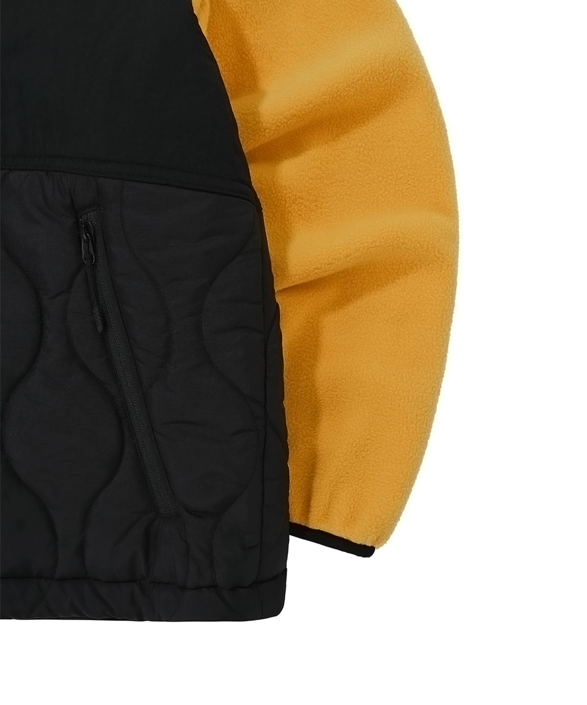 오픈야드(오와이)(OPENYARD(OY)) B.S FLEECE JACKET-BLACK/YELLOW