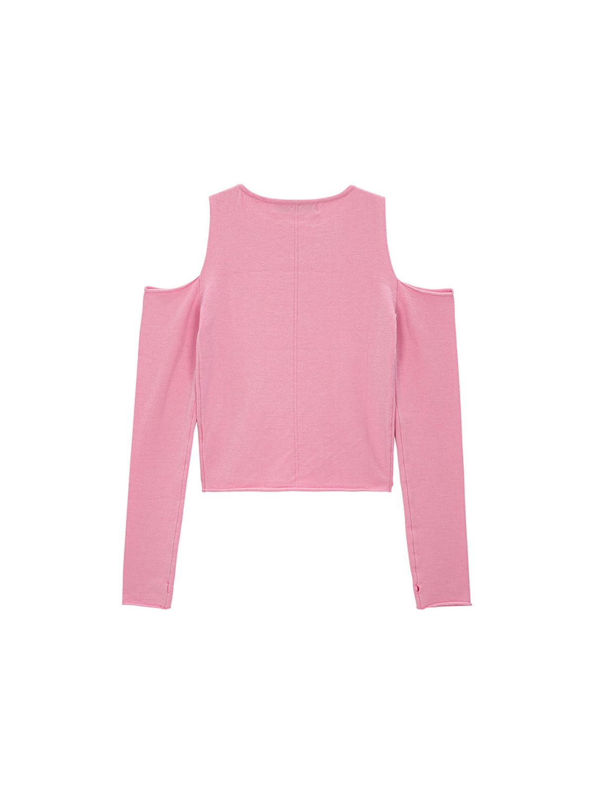 샐러드바구니(SALAD BAGUNI) Compact Off-Shoulder Pullover_pink