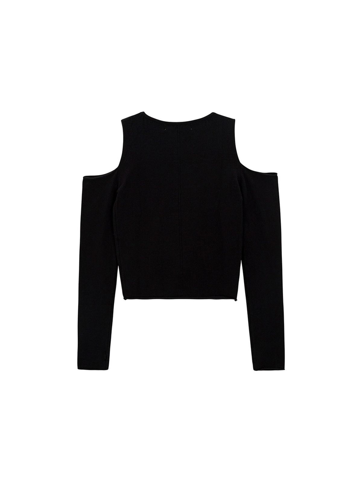 샐러드바구니(SALAD BAGUNI) Compact Off-Shoulder Pullover_black