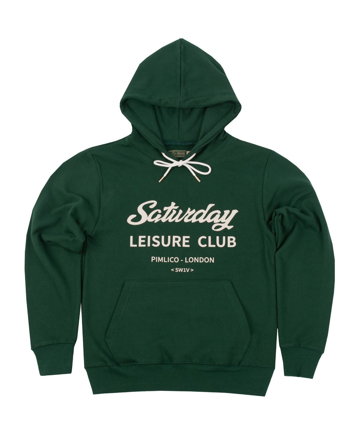 세러데이 레저 클럽(SATURDAY LEISURE CLUB) Saturday Leisure Club Logo Leisure Hoodie(Unisex) - Green