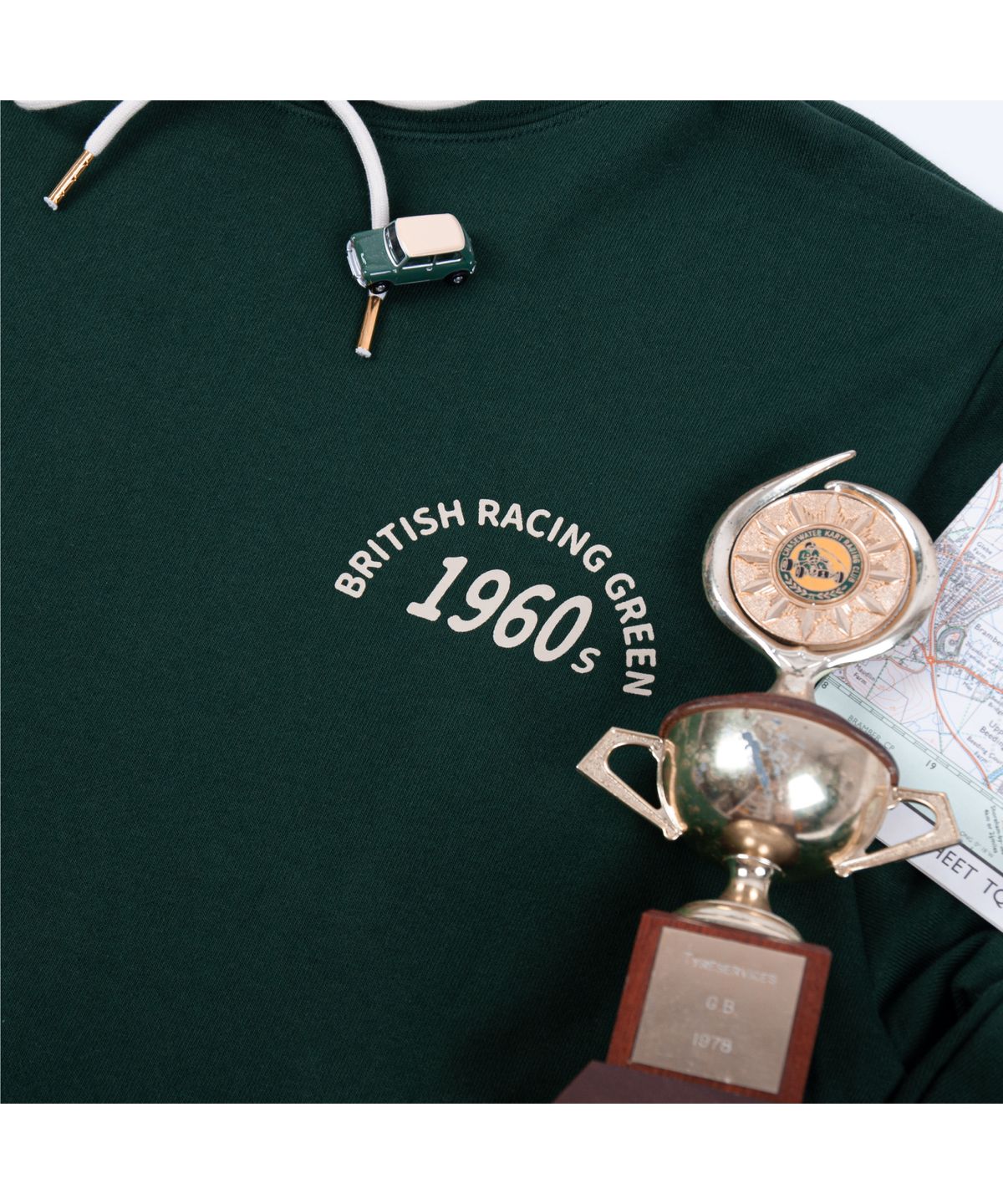 세러데이 레저 클럽(SATURDAY LEISURE CLUB) 1960 B.R.G Logo Leisure Hoodie(Unisex) - Green