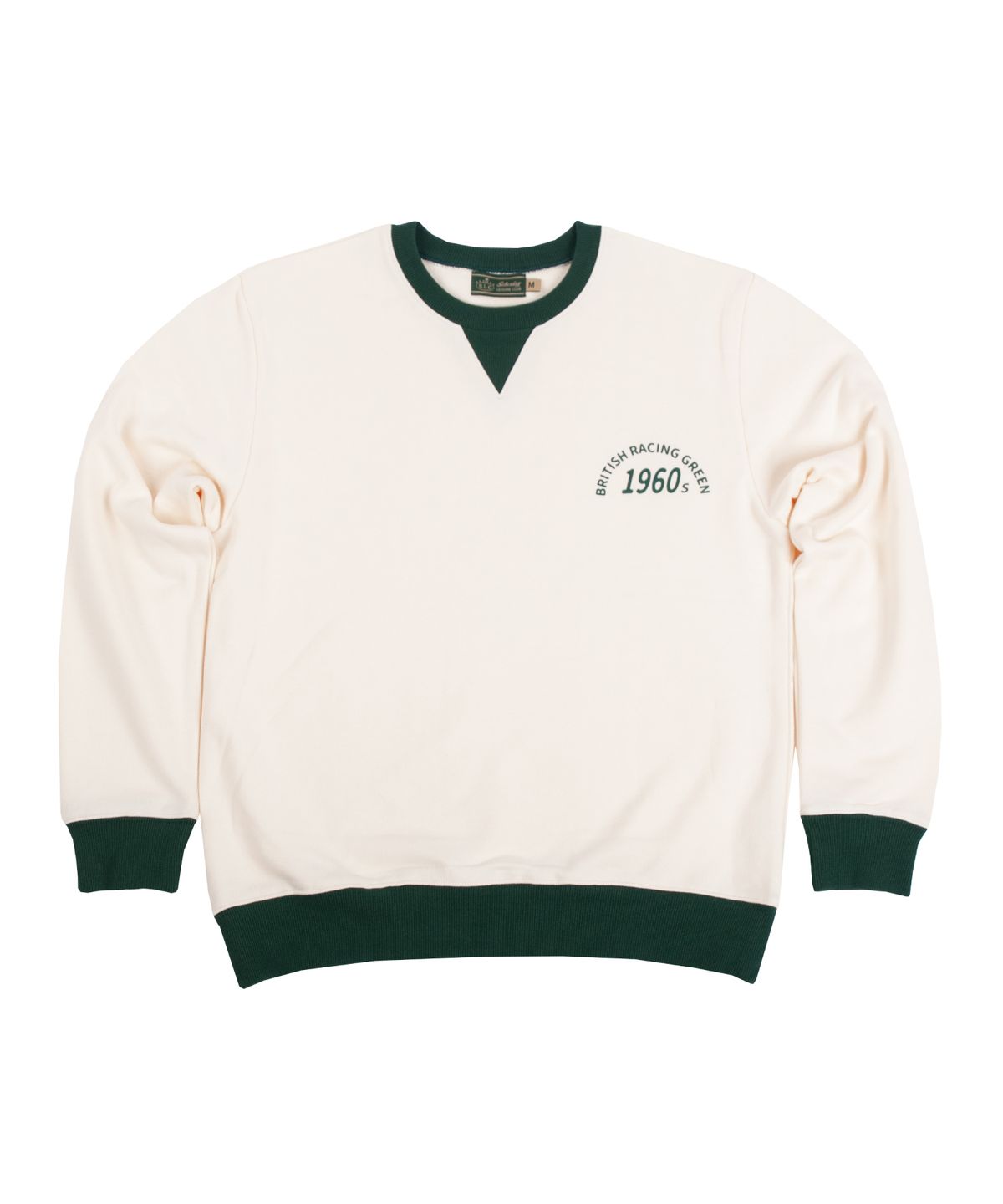 세러데이 레저 클럽(SATURDAY LEISURE CLUB) 1960 B.R.G Logo Leisure Sweatshirt(Unisex) - Ivory & Green