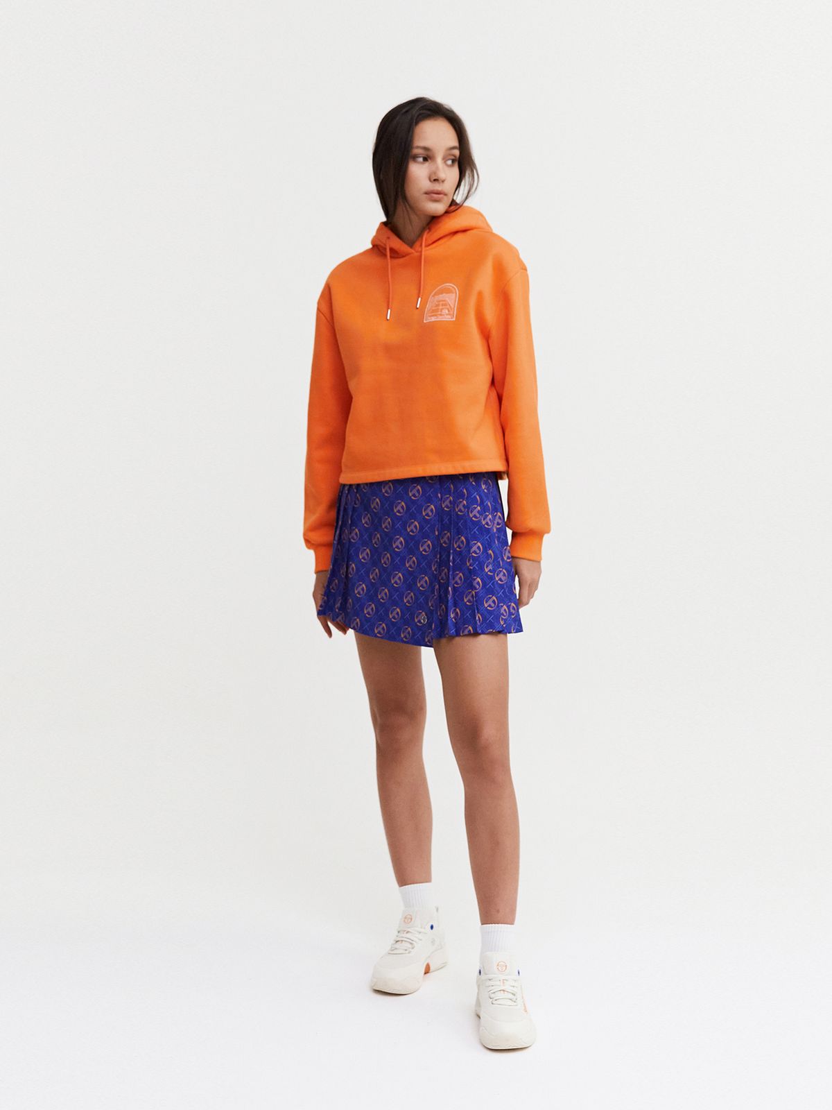 세르지오 타키니(SERGIO TACCHINI) W MC 아트웍 기모 후디 (Orange)
