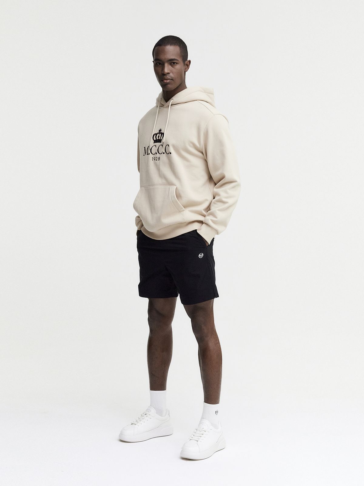세르지오 타키니(SERGIO TACCHINI) M MC 기모 후디 (Beige)